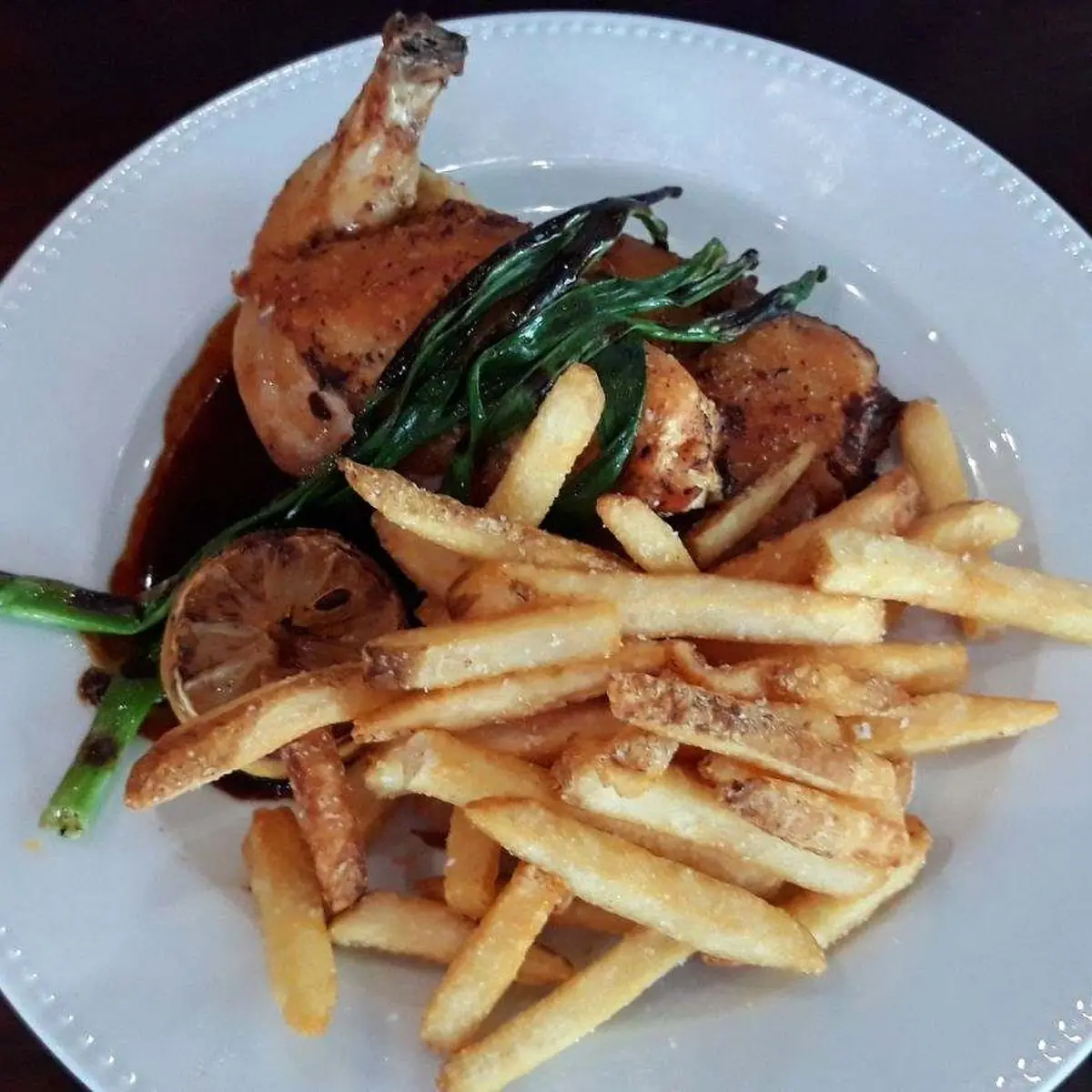 Pan-Roasted Chicken with Fries