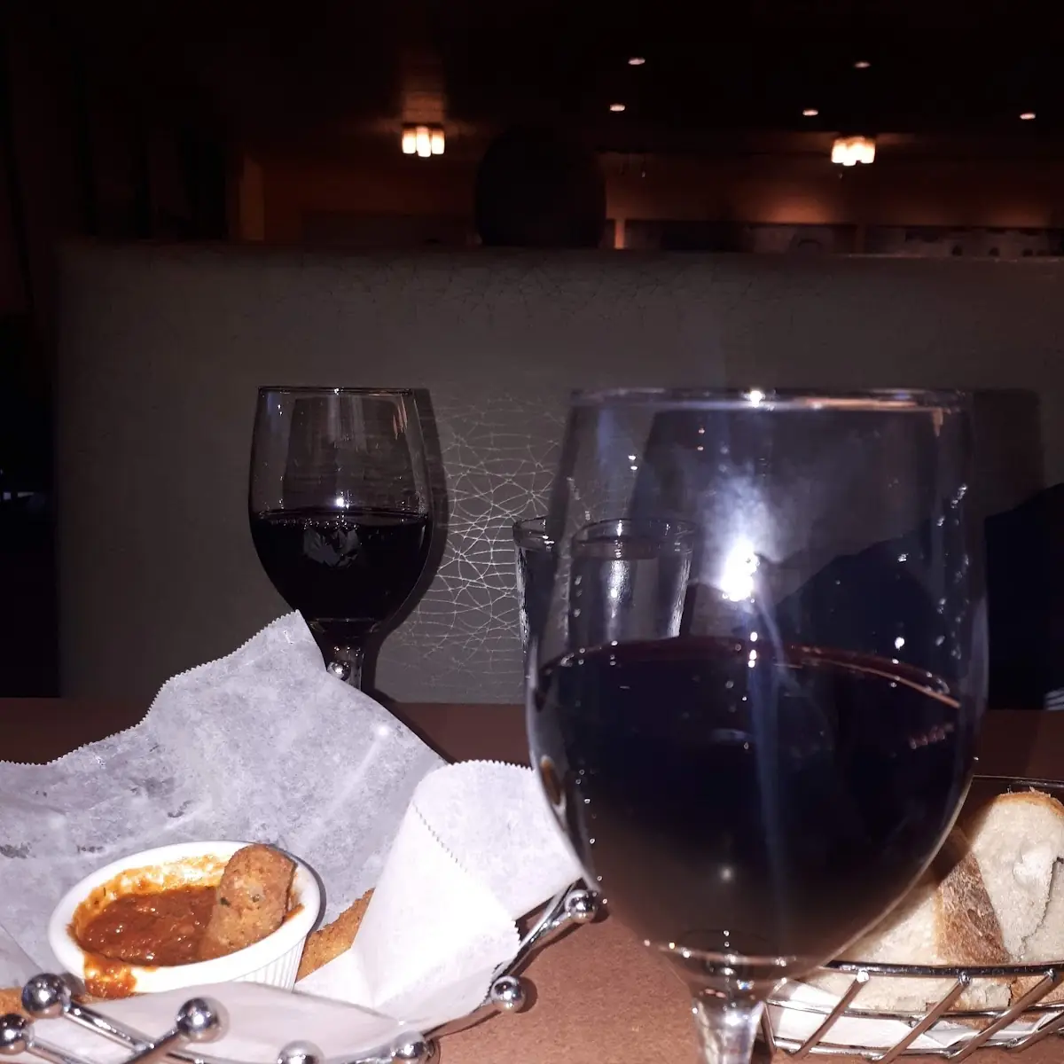 Red Wine and Mozzarella Sticks