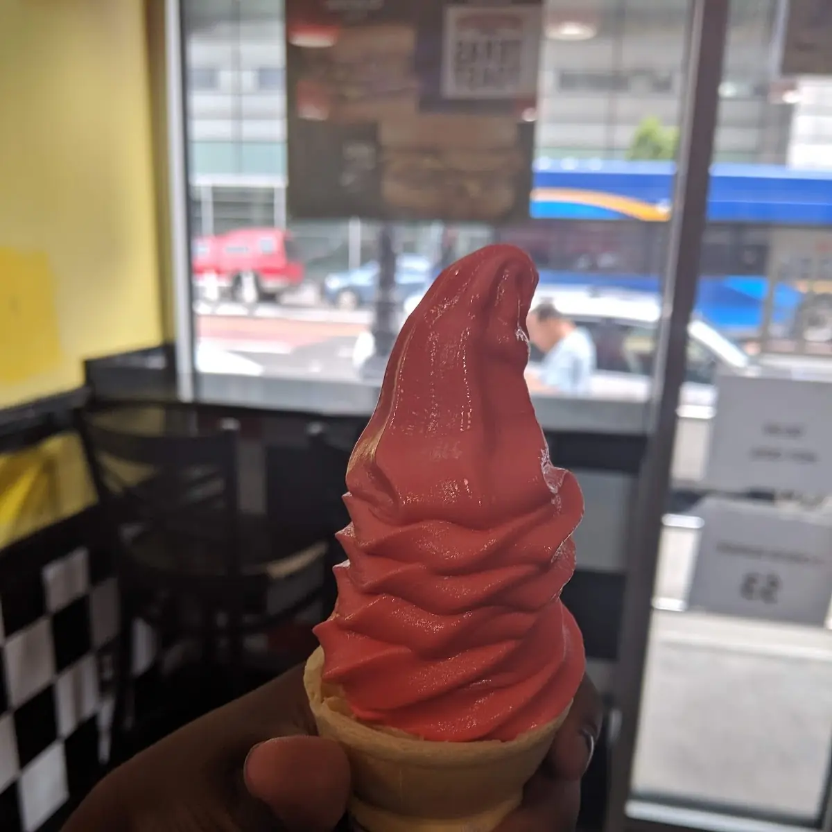 Strawberry Ice Cream Cone
