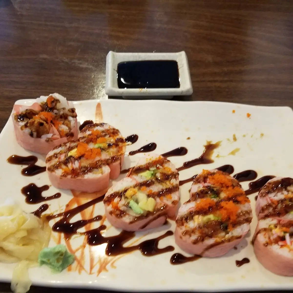Pink Lady Dragon Roll Sushi