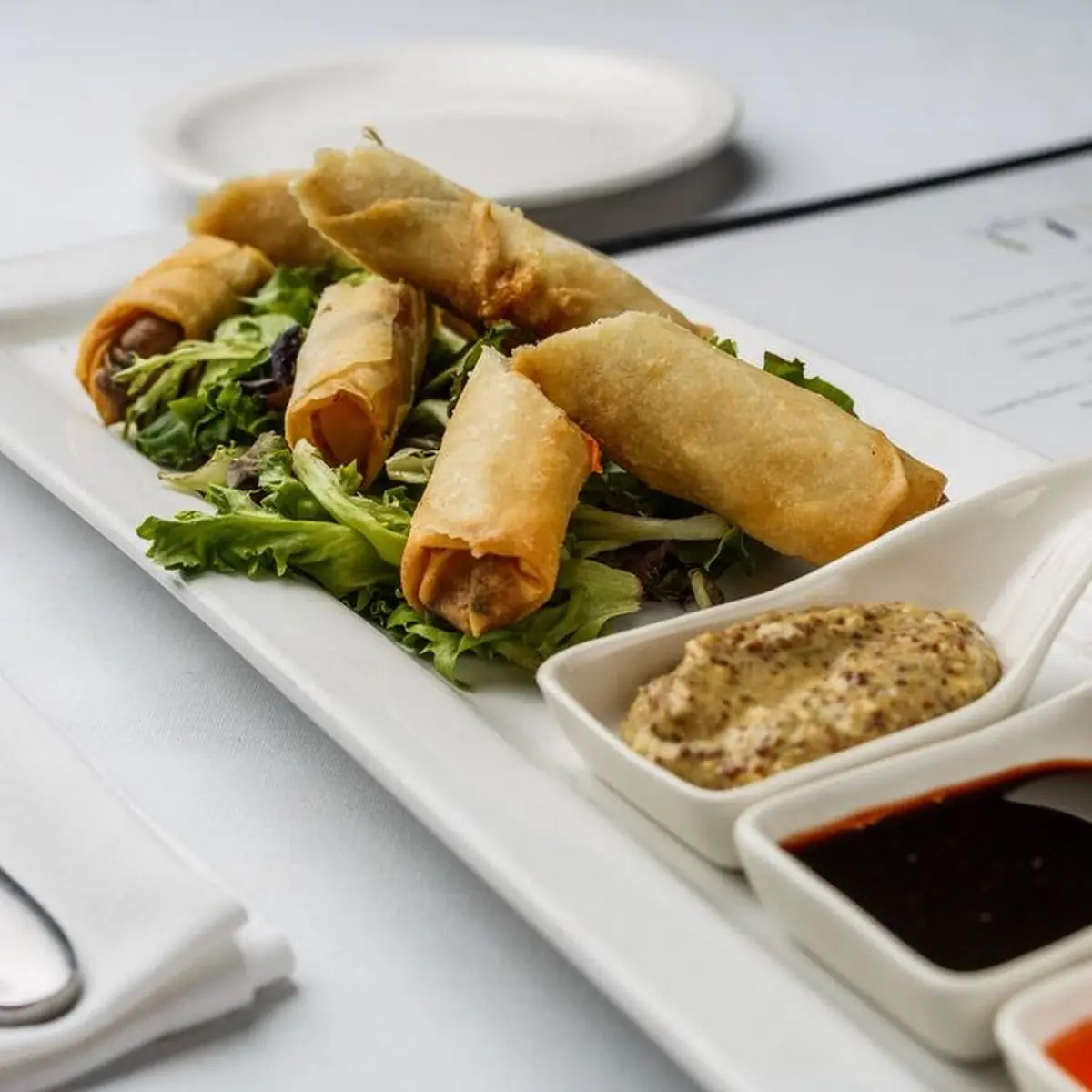 Duck Confit Spring Rolls
