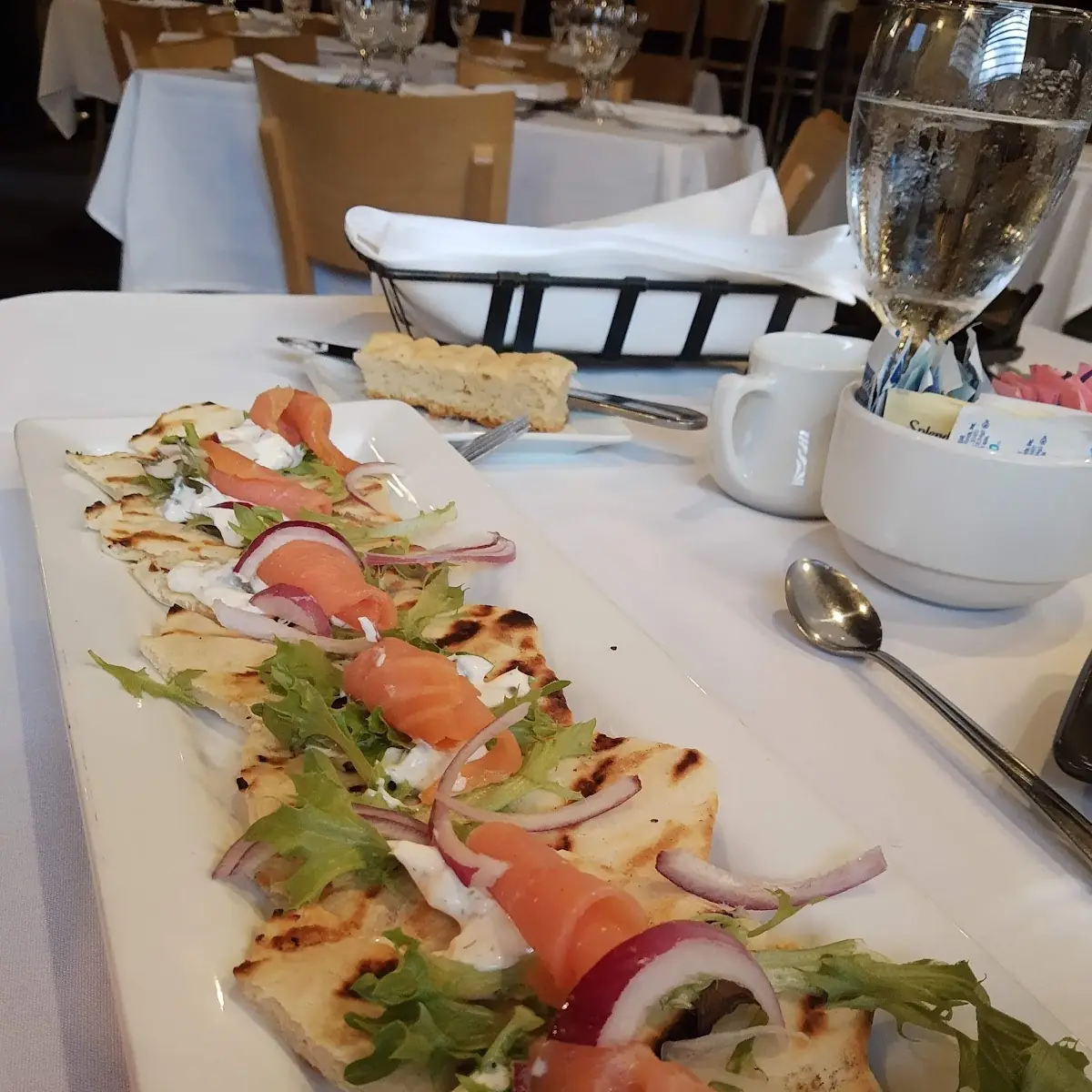 Smoked Salmon on Flatbread