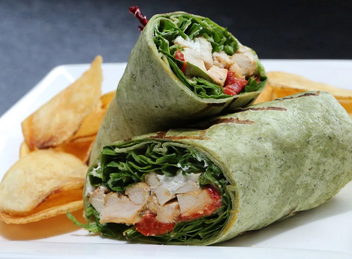 Chicken Spinach Wrap, Castle John's Port Hope