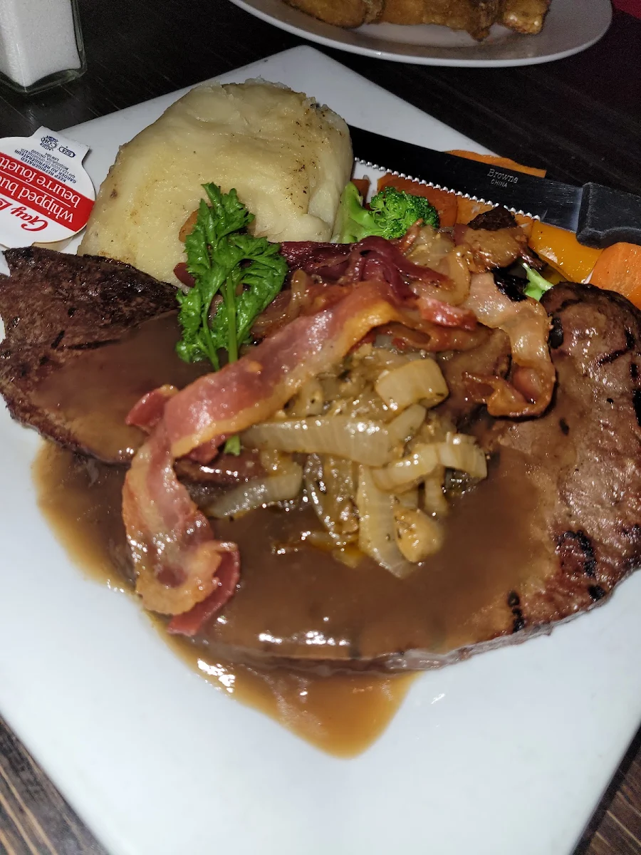 Liver Onion and Bacon Main Dish, Castle John's Port Hope