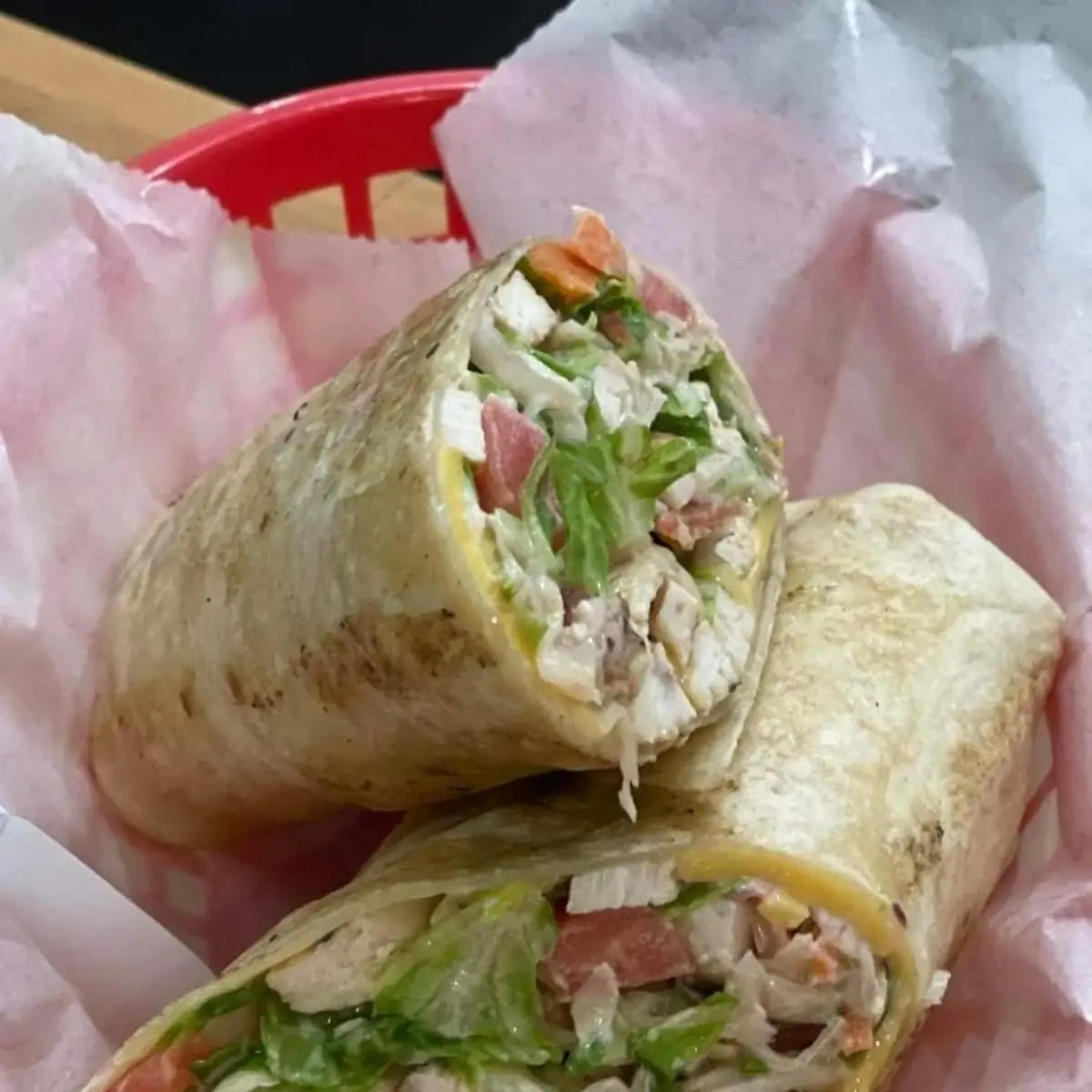 Grilled Chicken Salad Wrap