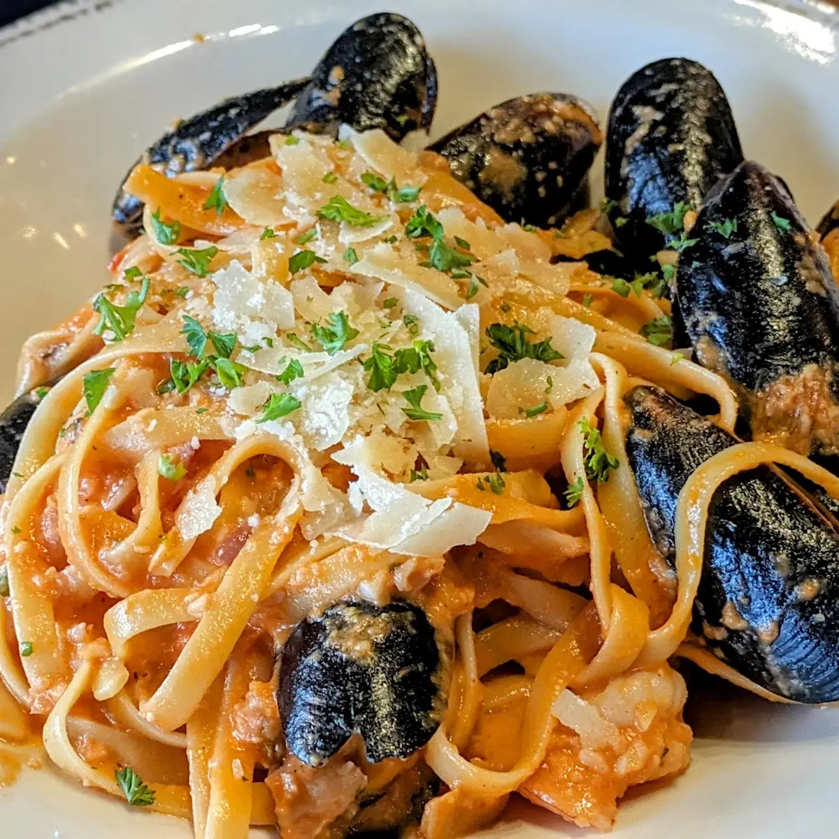 Seafood Pasta in Vodka Sauce