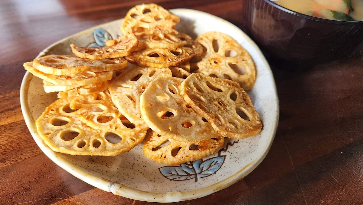 Renkon Chips Lotus Root, Sakuratei Japanese Cuisine