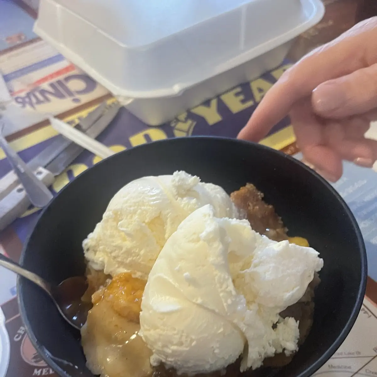 Fried Peaches Sweet & Creamy