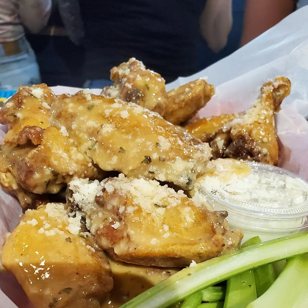 Roasted Garlic Parmesan Wings