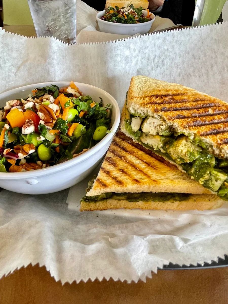 Baked Tofu Pesto Panini