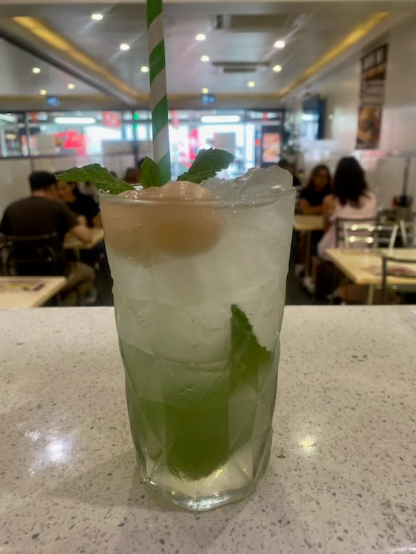 Lychee Mojito Mocktail, Hong Vietnamese Kitchen