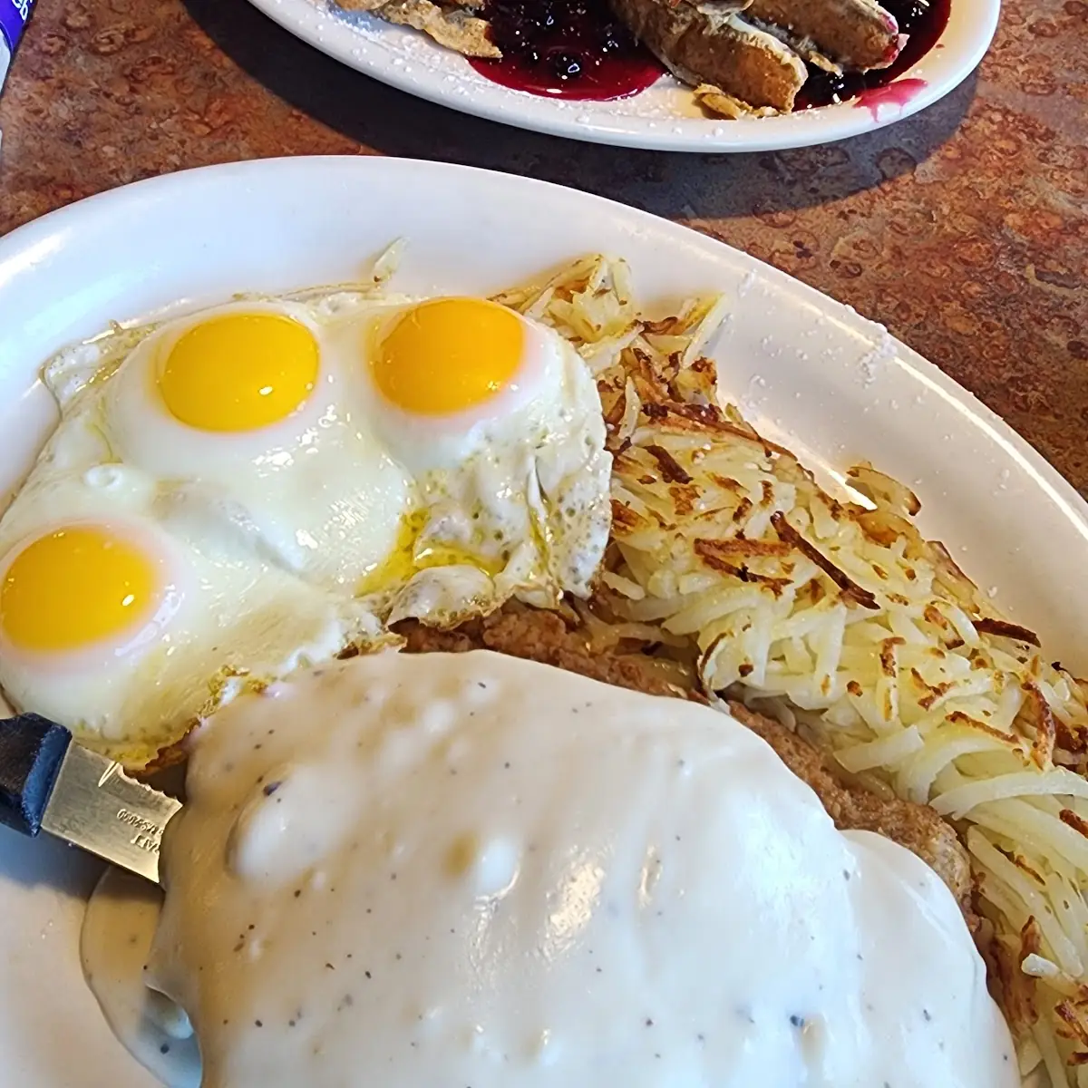 Chicken Fried Steak and Eggs
