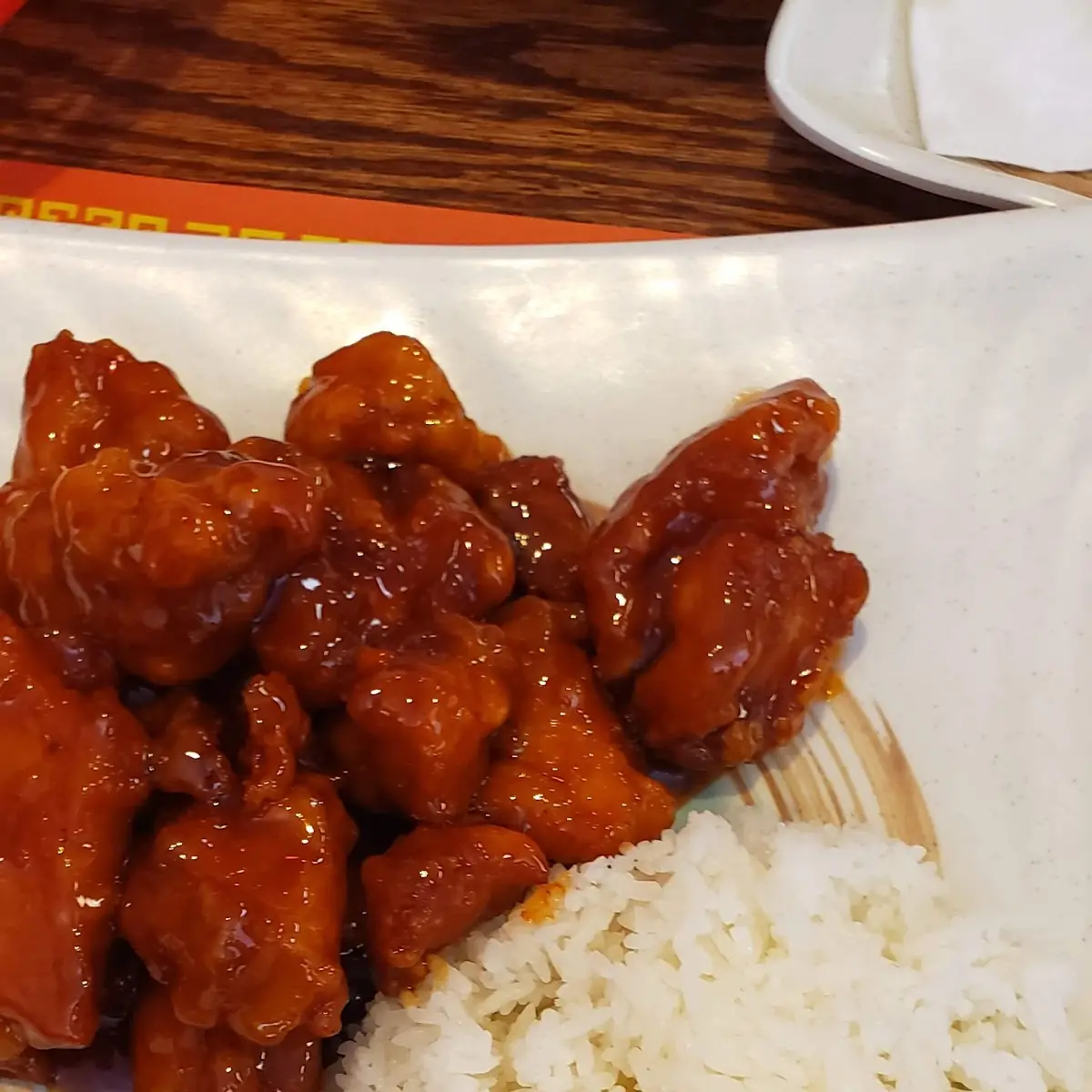 General TSO's Chicken with Steamed Rice