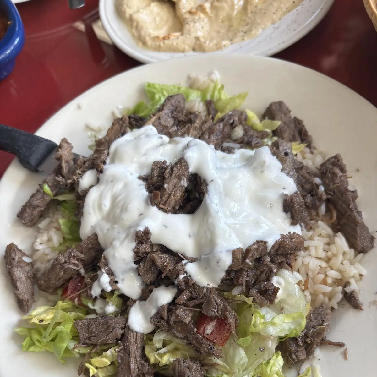 Beef Gyro over Rice