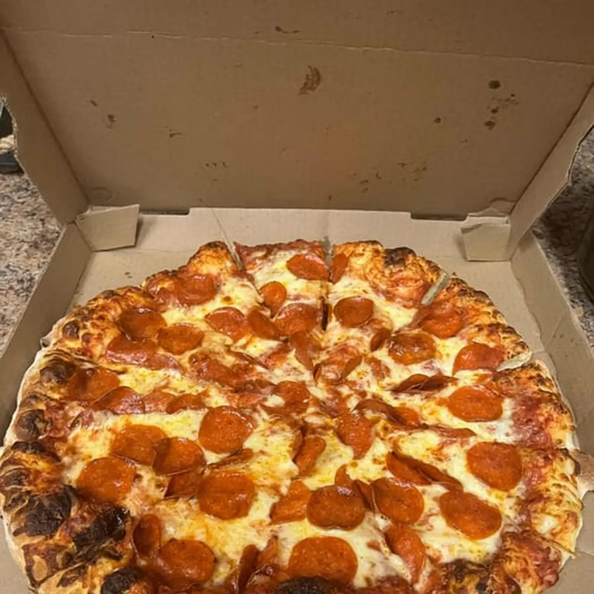 Half Pepperoni Half Cheese Pizza