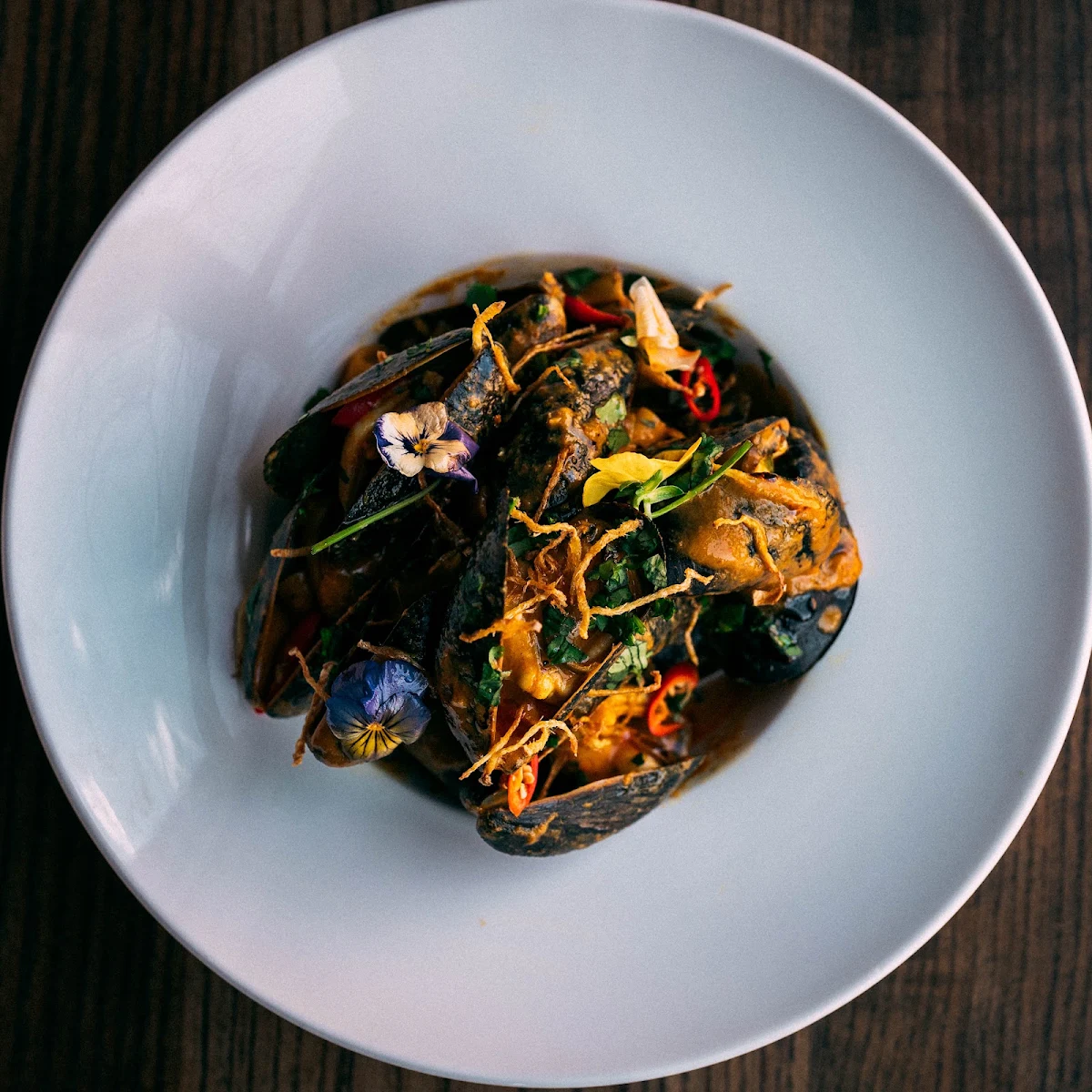 Moules Au Curry Curried Mussels, Oorja