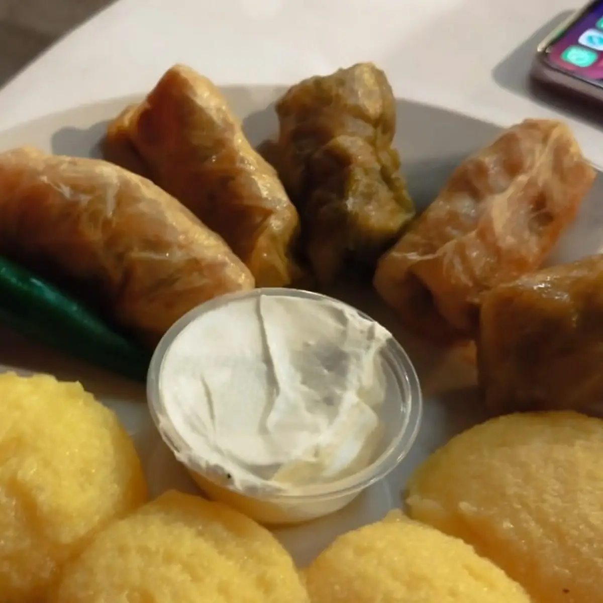 Stuffed Grape Leaves Rolls Sarmale in Vita