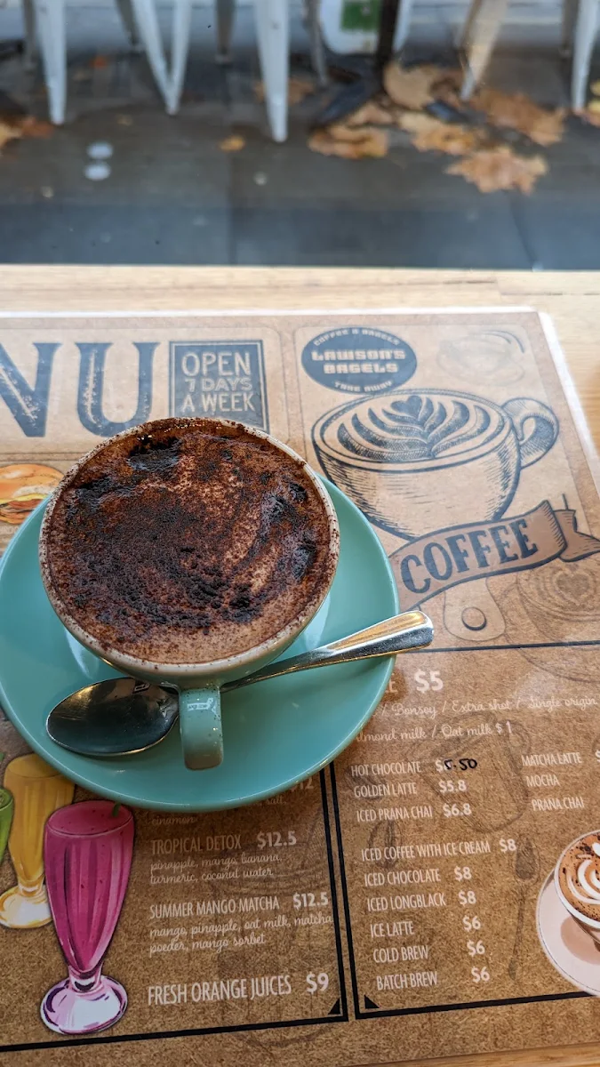 Mocha, Lawson's Bagels South Yarra