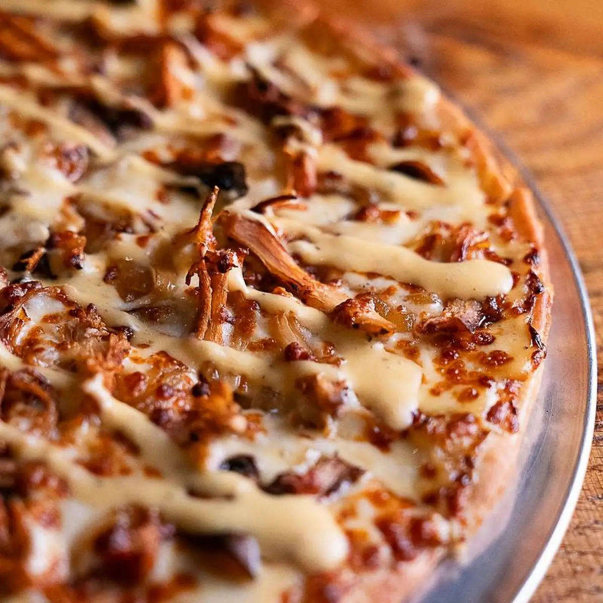 Smoked Pulled Chicken Pizza