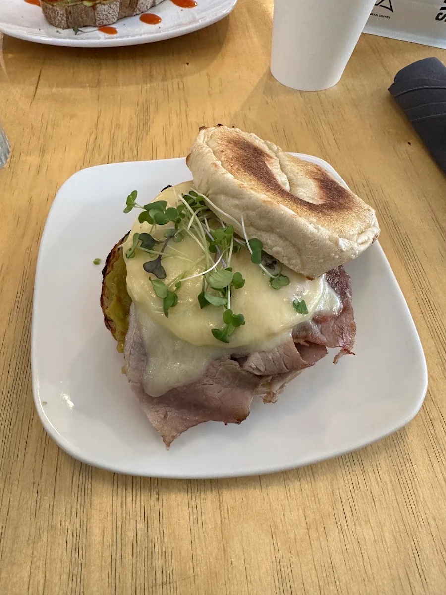Ham Egg and Cheese Sandwich