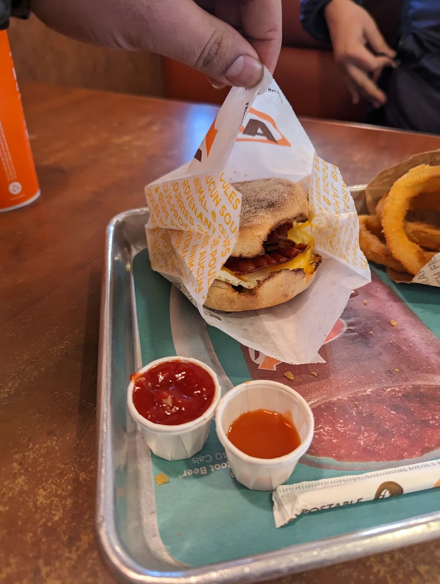Egg and Bacon Egg and Cheese