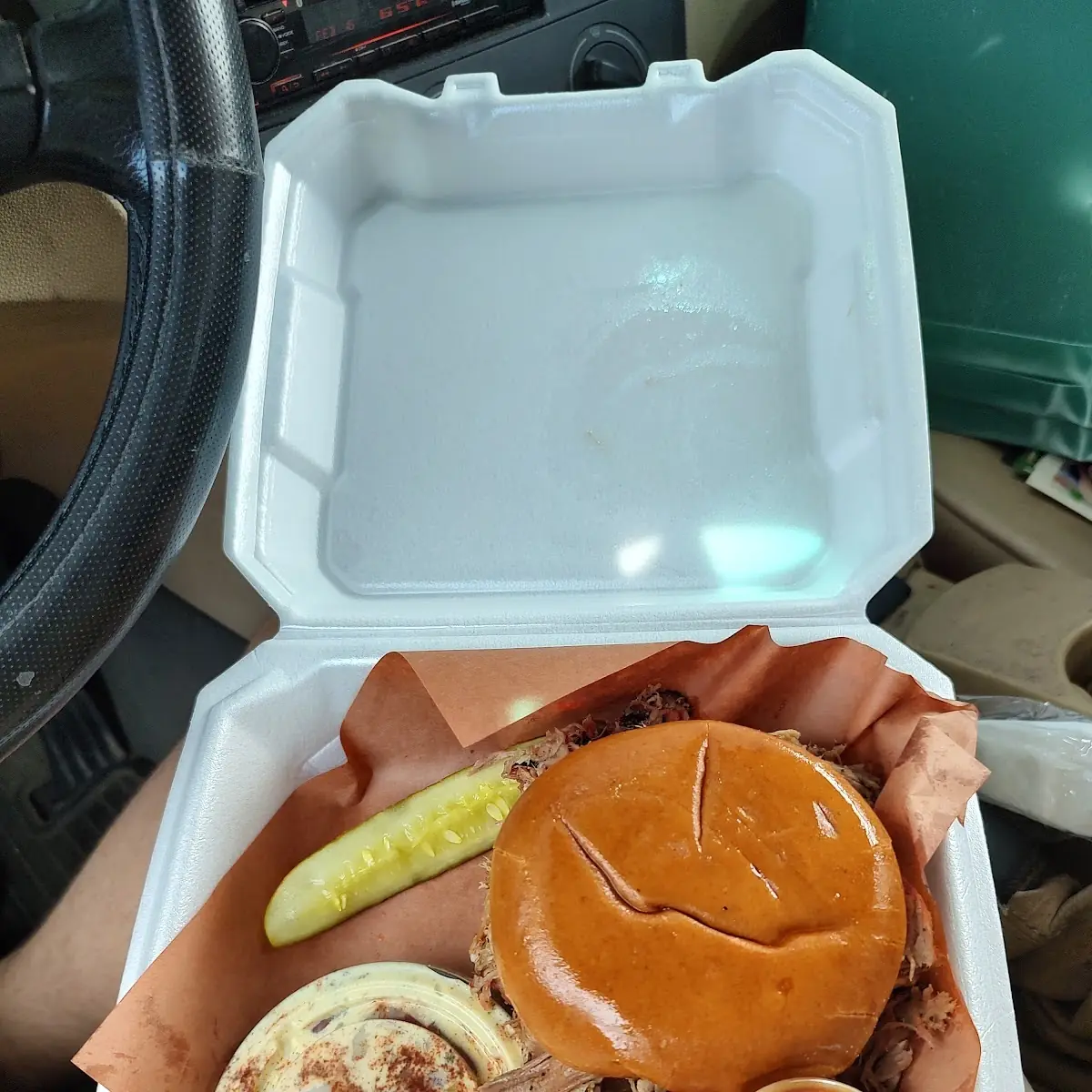 Pulled Pork Sandwich with Potato Salad