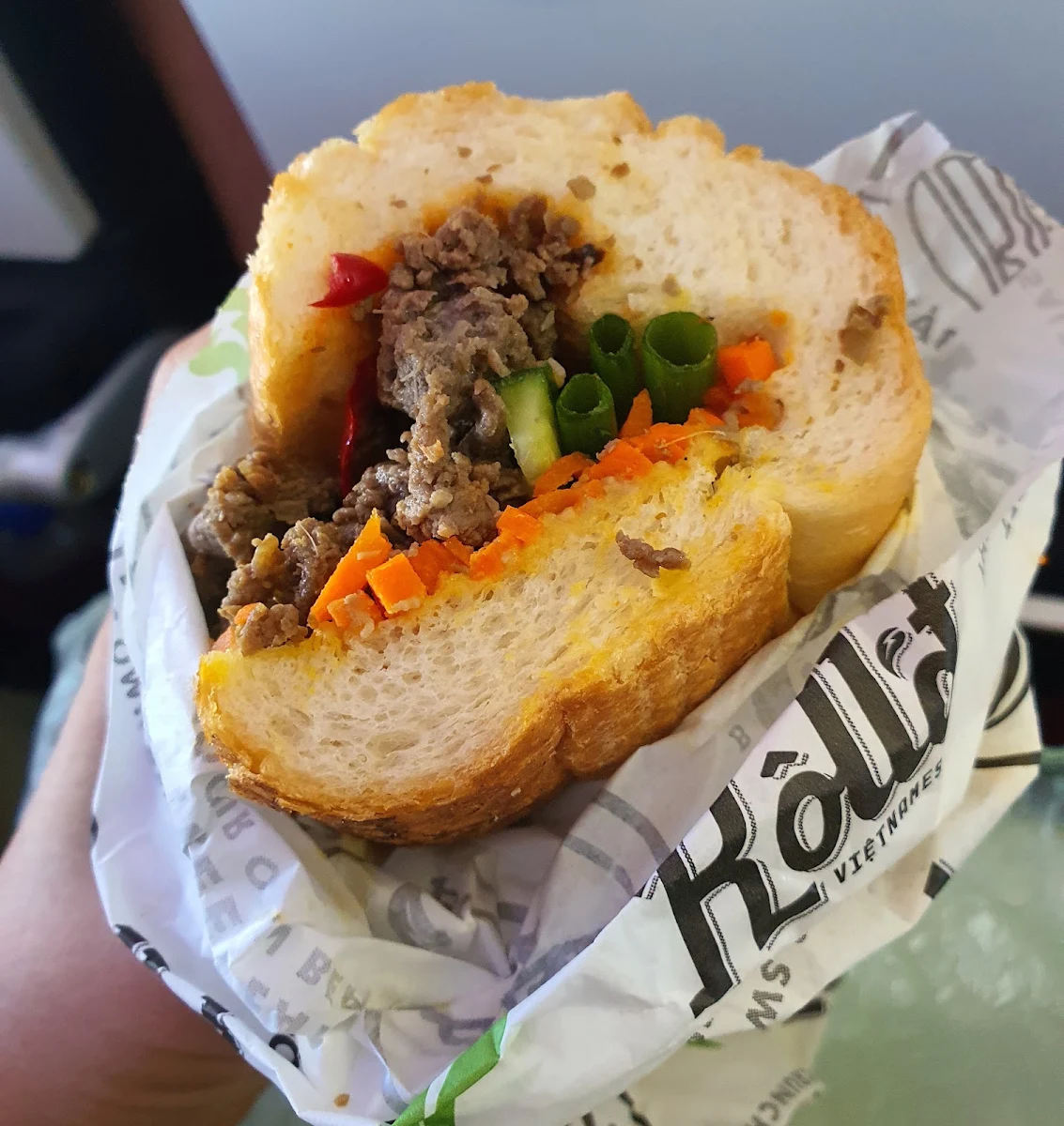 Lemongrass Chicken Banh MI, Roll'd Cairns Airport