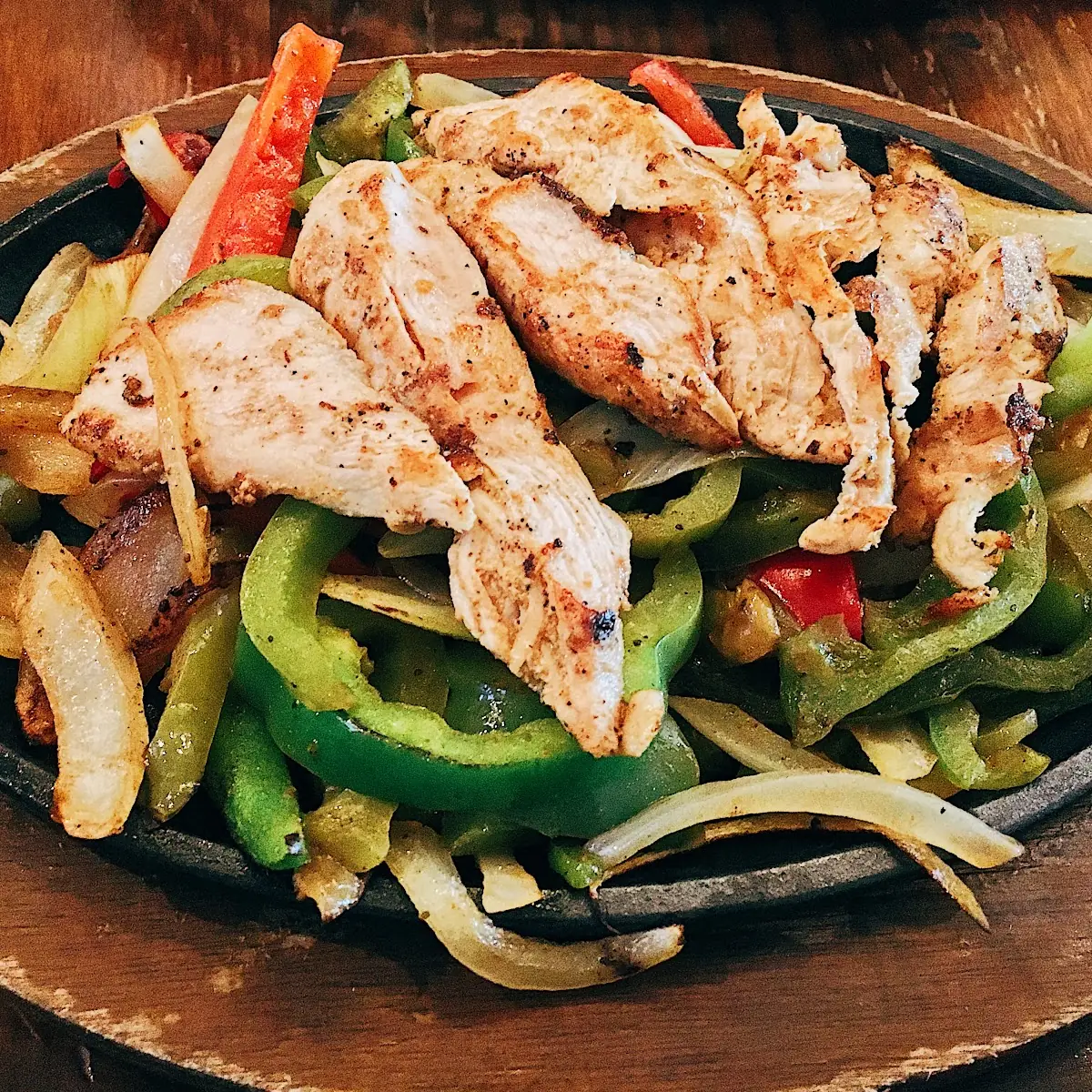 Sizzling Chicken and Steak Fajitas