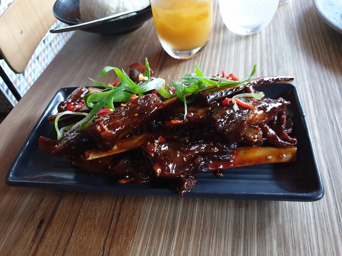Sticky Lamb Ribs, Luxsmith Restaurant + Bar