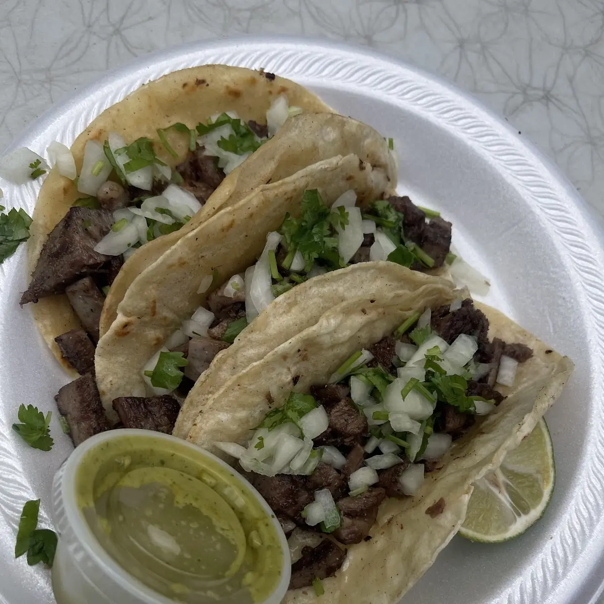 Chorizo Tacos and Quesadilla
