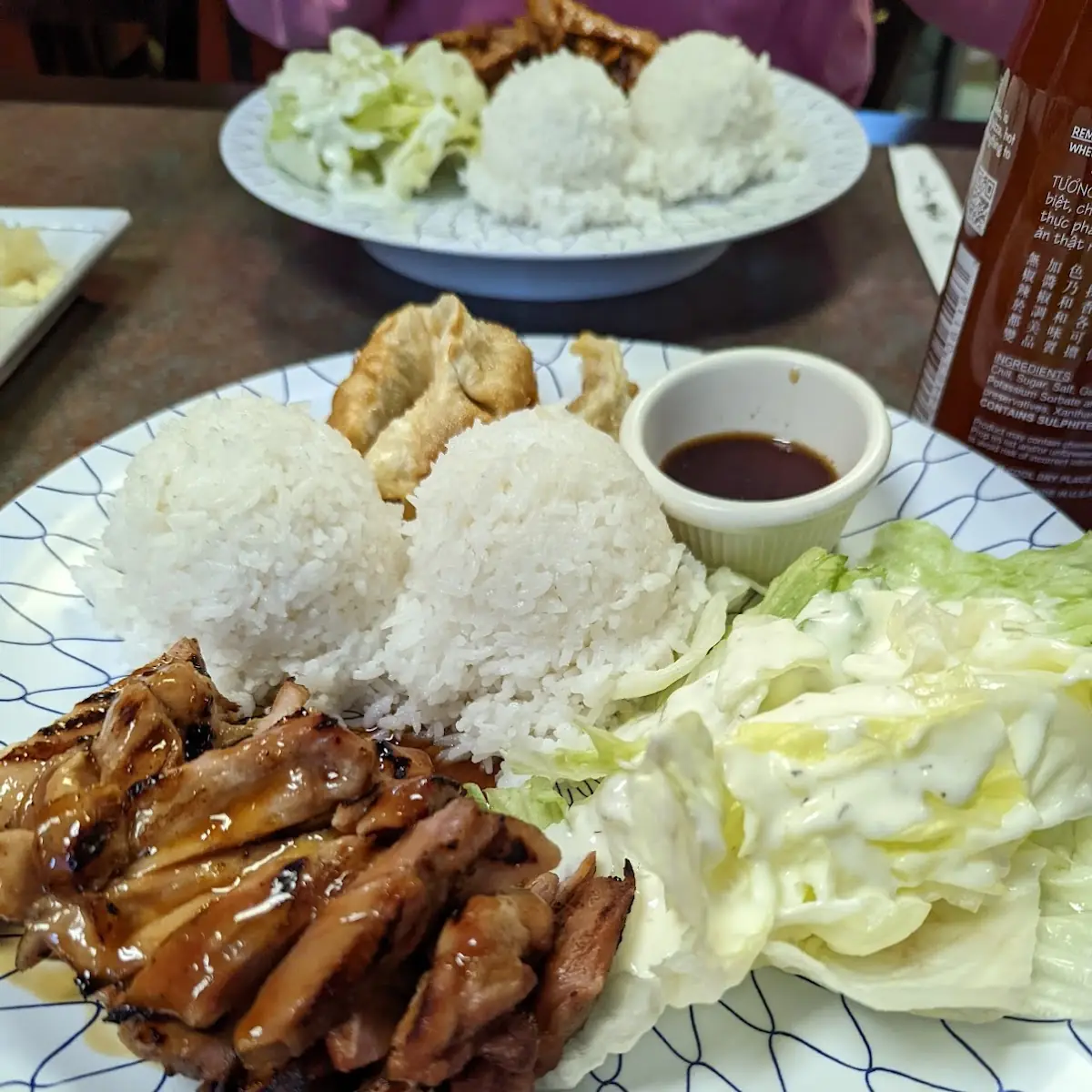 Teriyaki Chicken and Gyoza