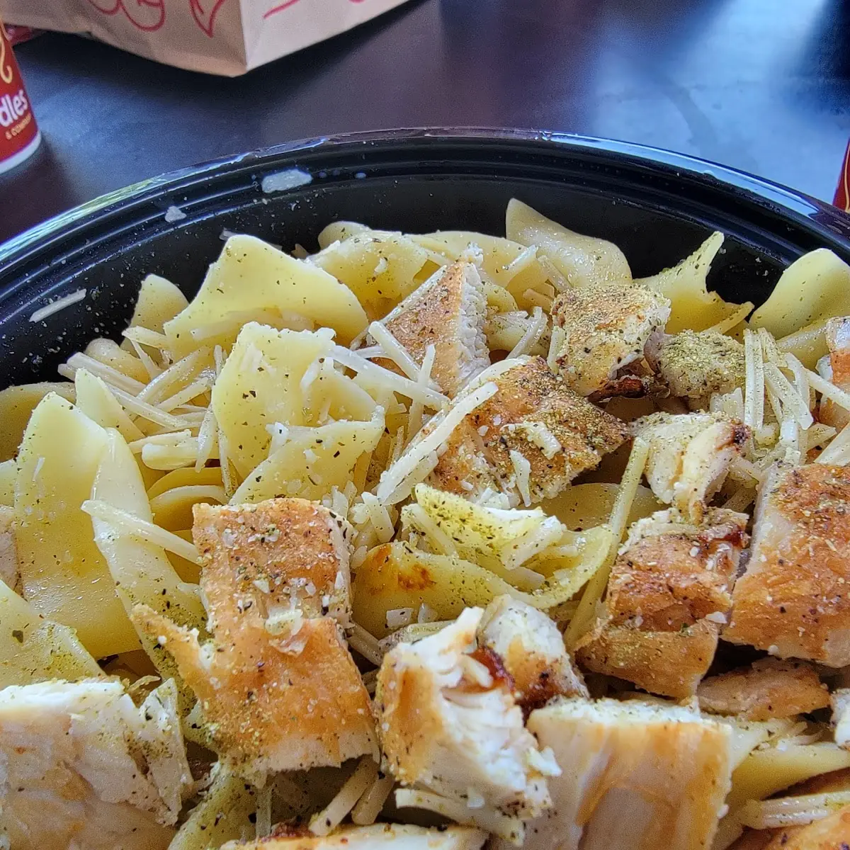 Buttered Noodles with Grilled Chicken