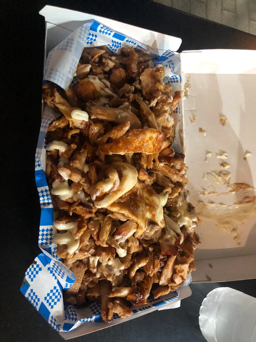 Large Meat and Chips with Halloumi, Souvlaki Bar Cronulla