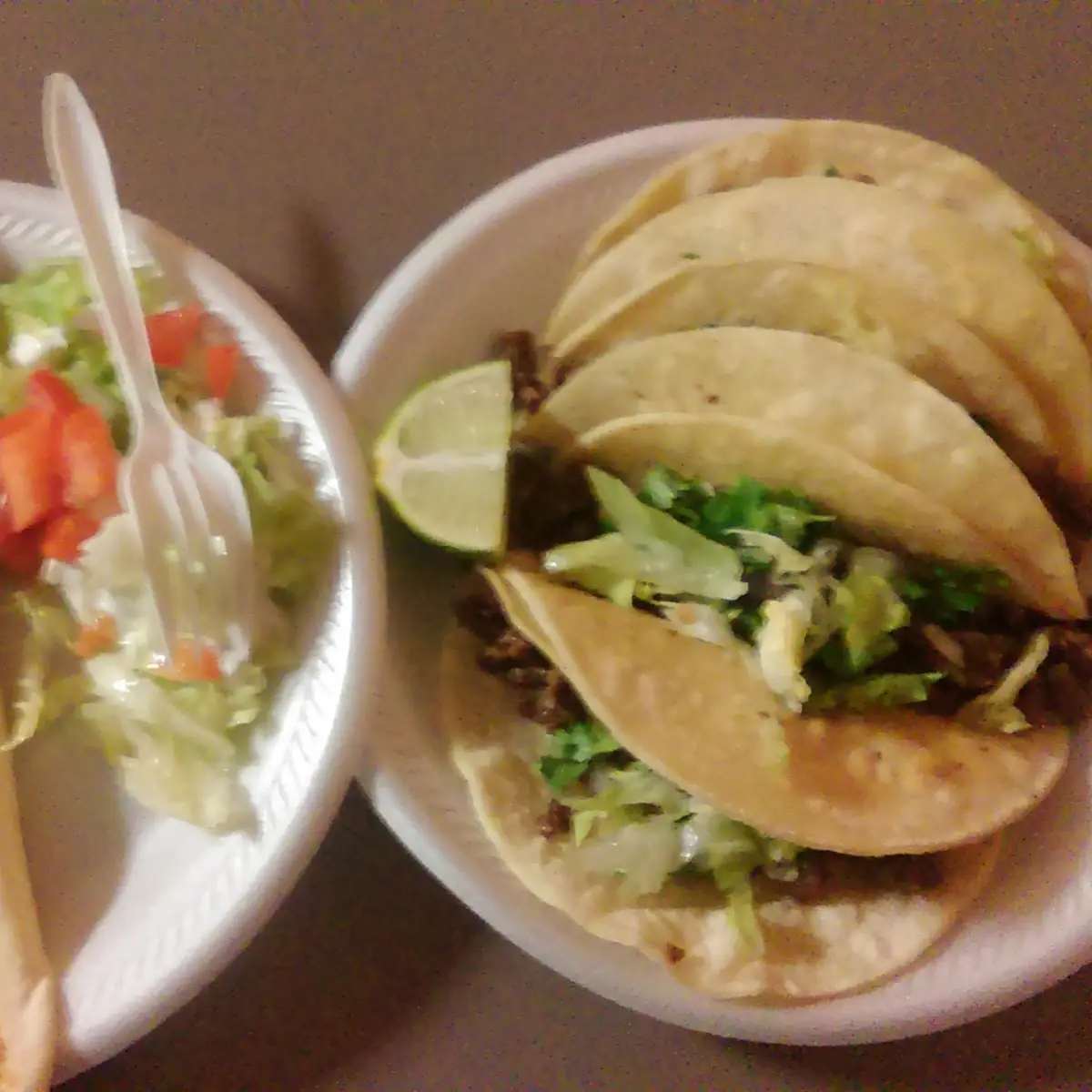 Taco Carne Asada & Cheese Quesadilla