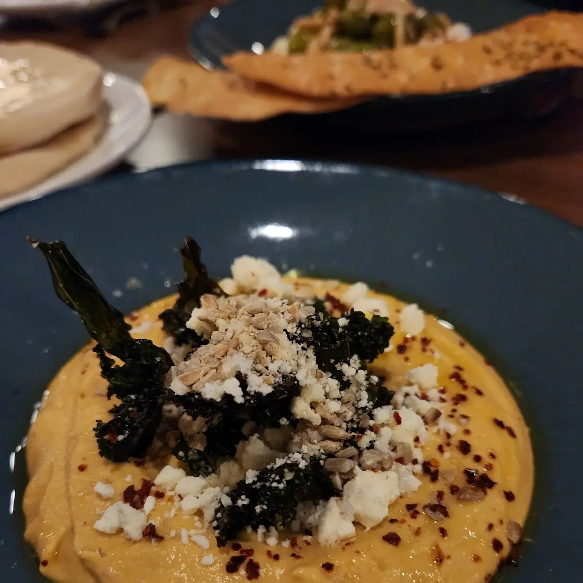 Squash Dip and Pita Hummus