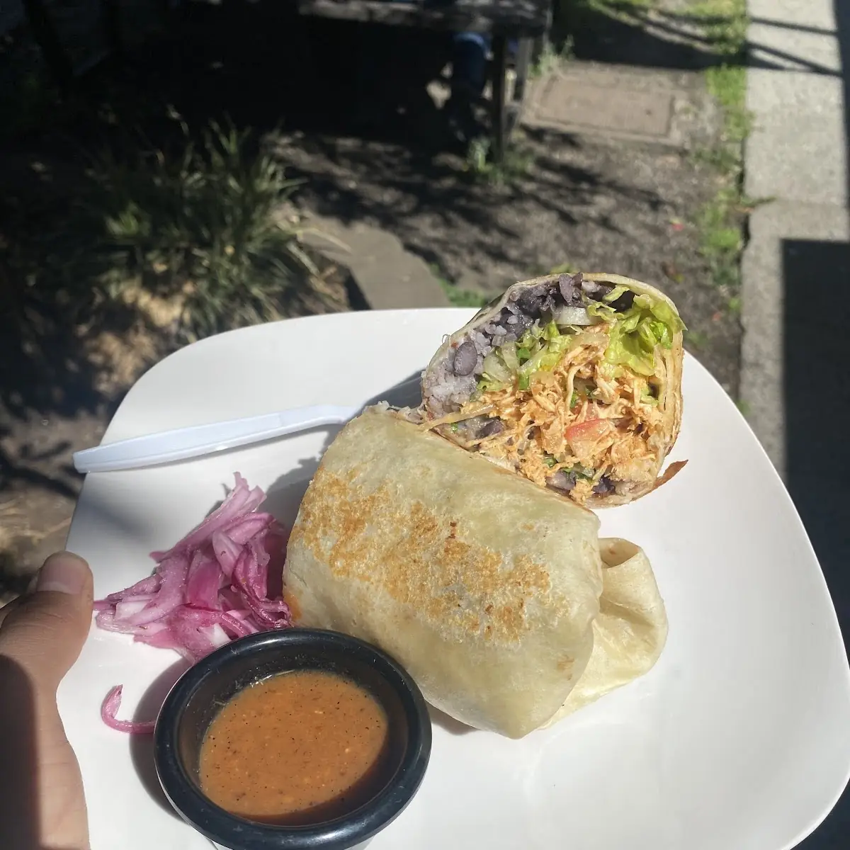 Chicken Burrito with Pico De Gallo