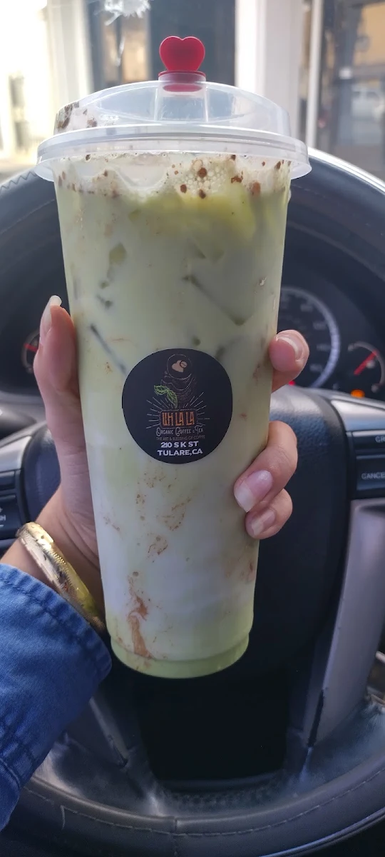 Iced Matcha Horchata Latte