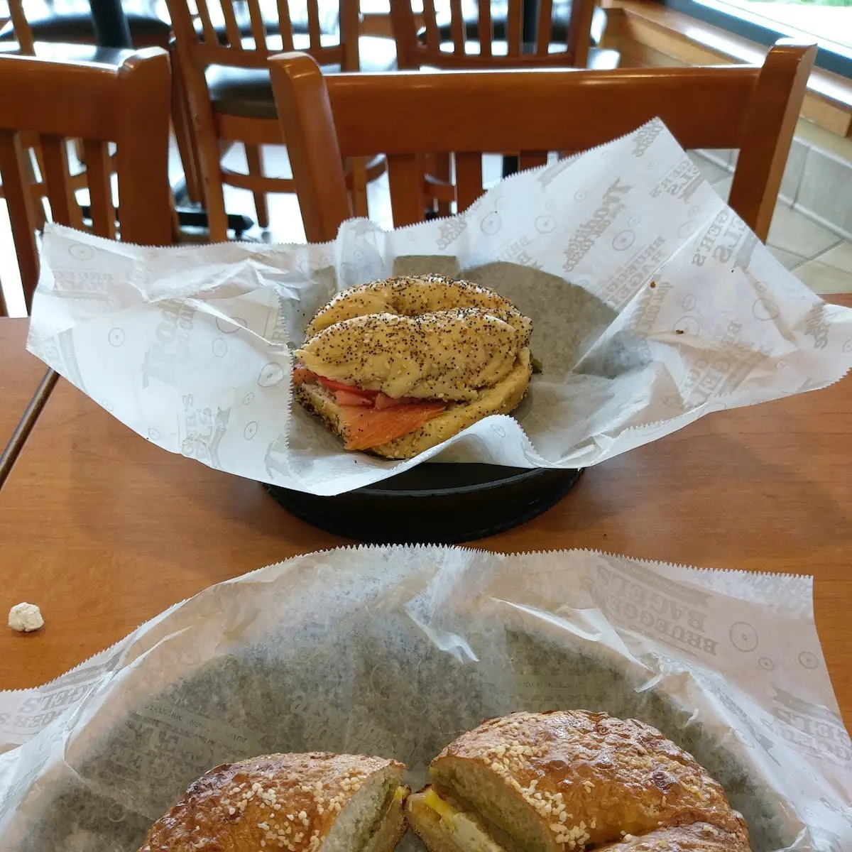 Smoked Salmon on Everything Bagel