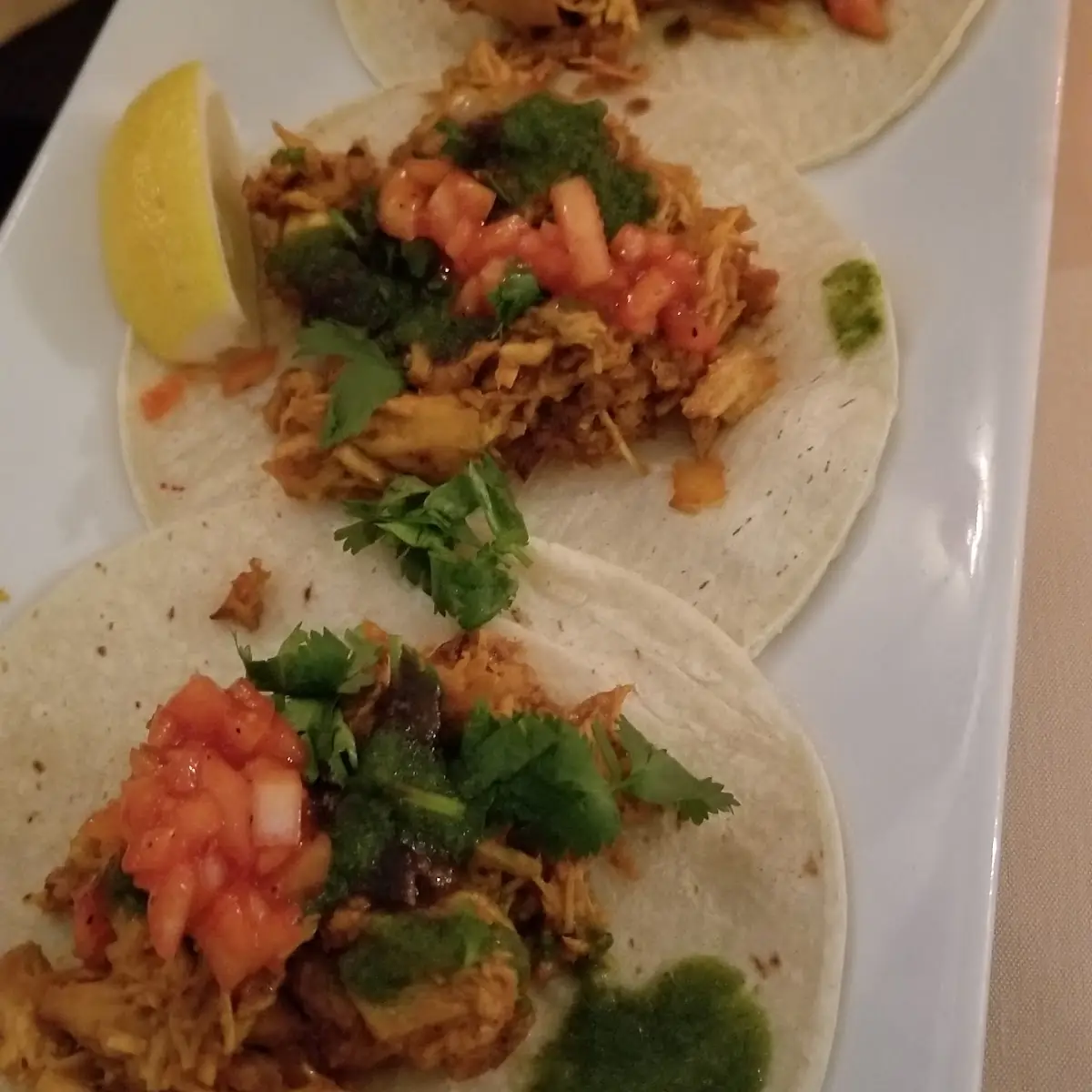 Chicken Lasooni Tacos