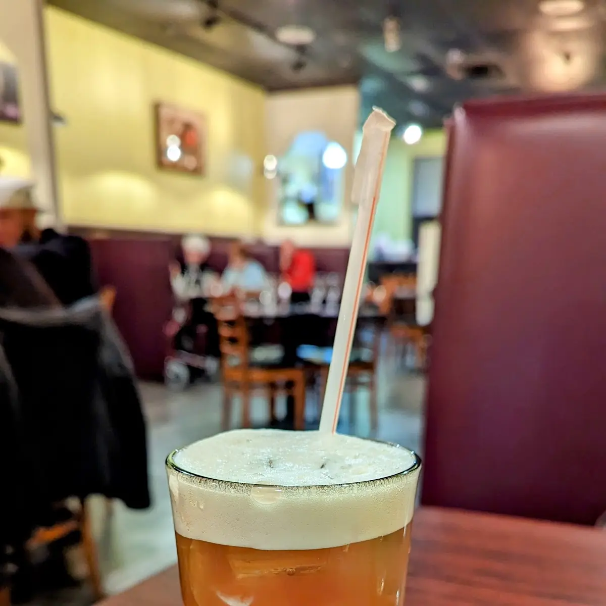 Thai Iced Green Tea with Cream