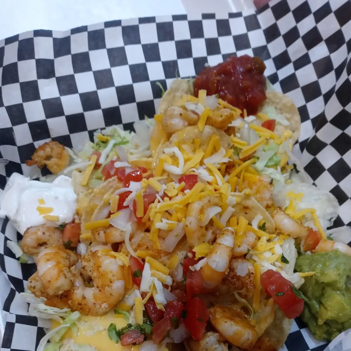 Grilled Shrimp Nachos
