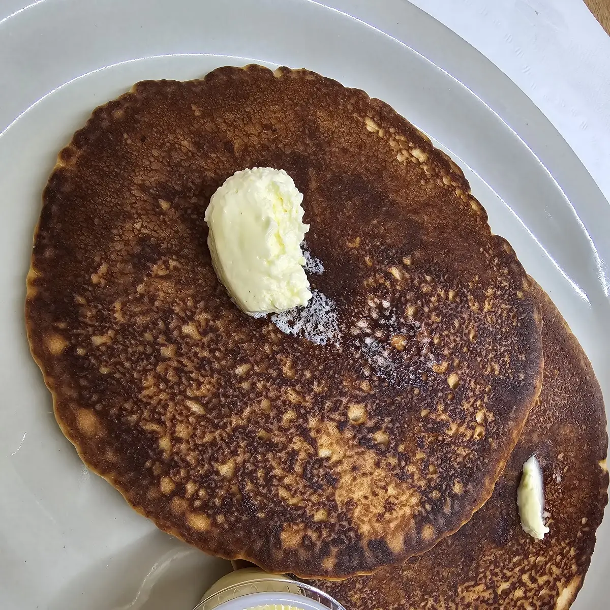 Two Eggs and Four Pancakes