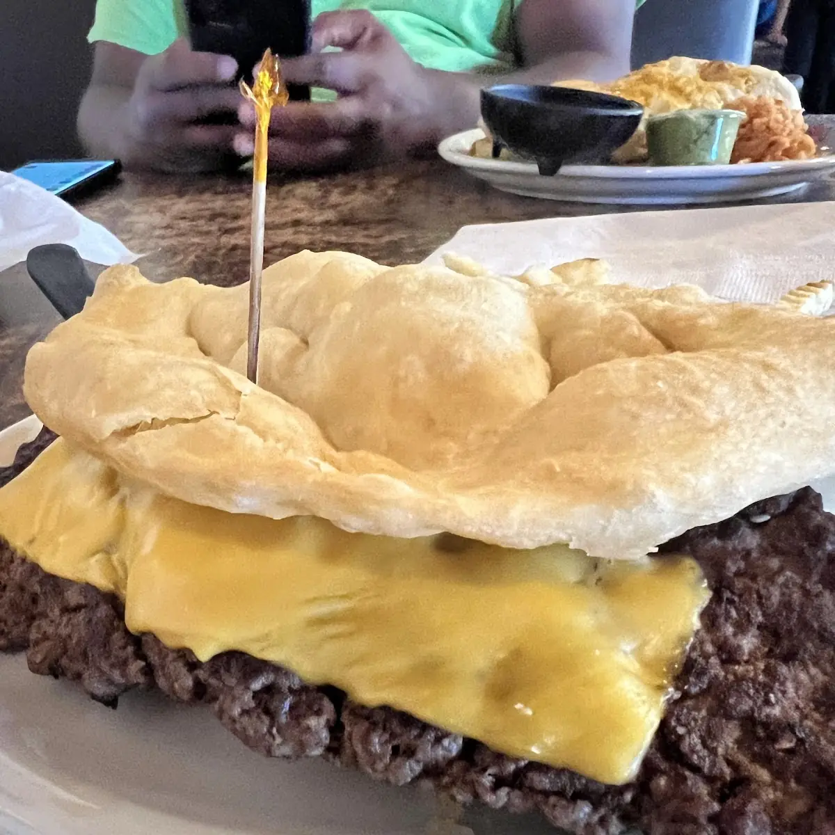 Fry Bread Hamburger Patty Melt