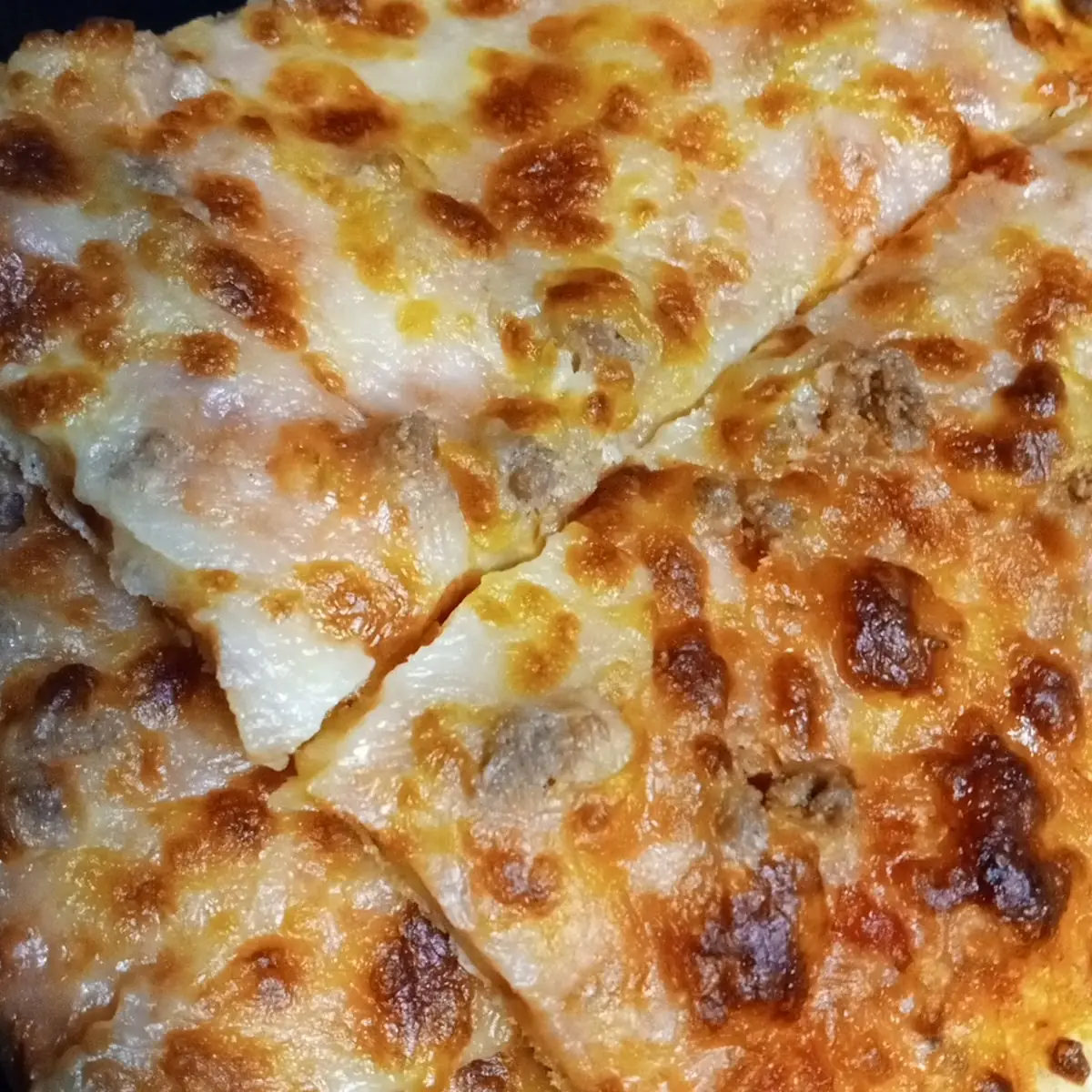 Cheese Burger Pizza