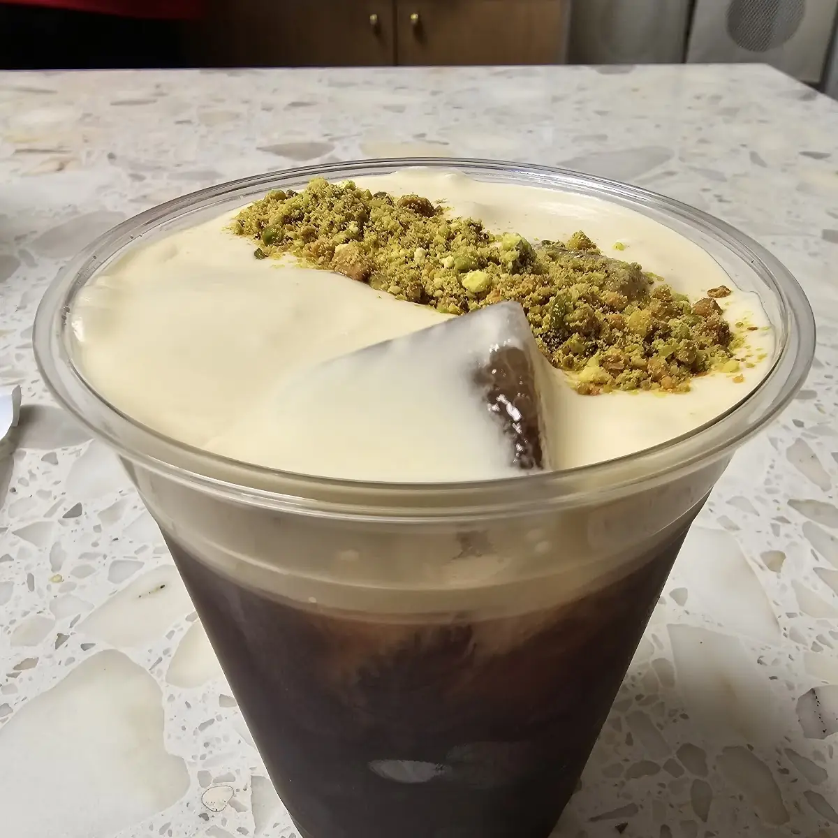 Pistachio Foam Cold Brew