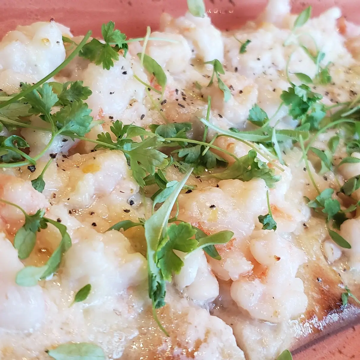 Grilled Shrimp Flatbread Pizza