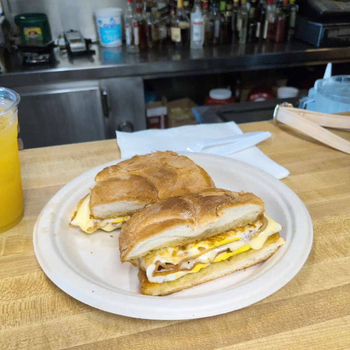 Bacon Egg and Cheese on a Roll
