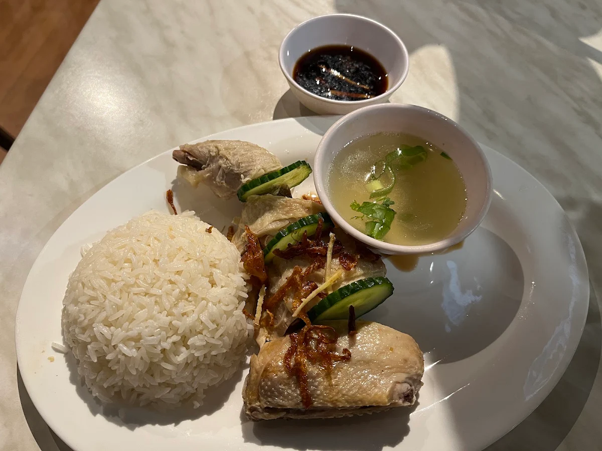 Hainan Chicken With, Vintam's Café