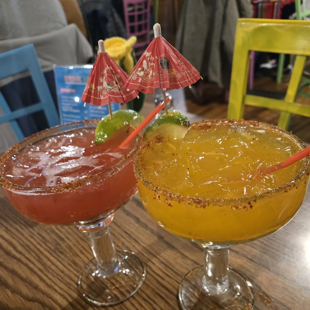 Strawberry and Mango Margaritas