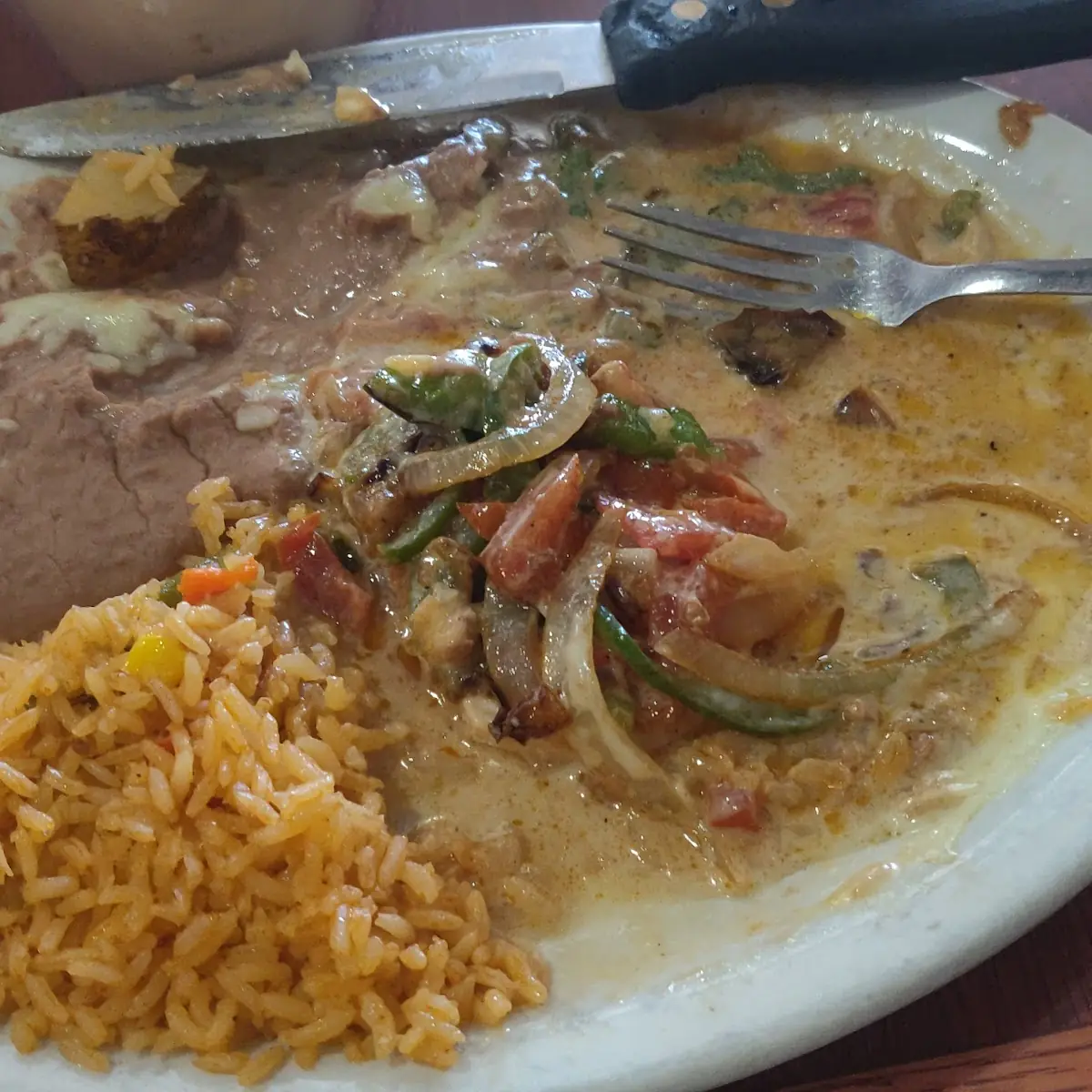 Mexican Rice and Refried Beans